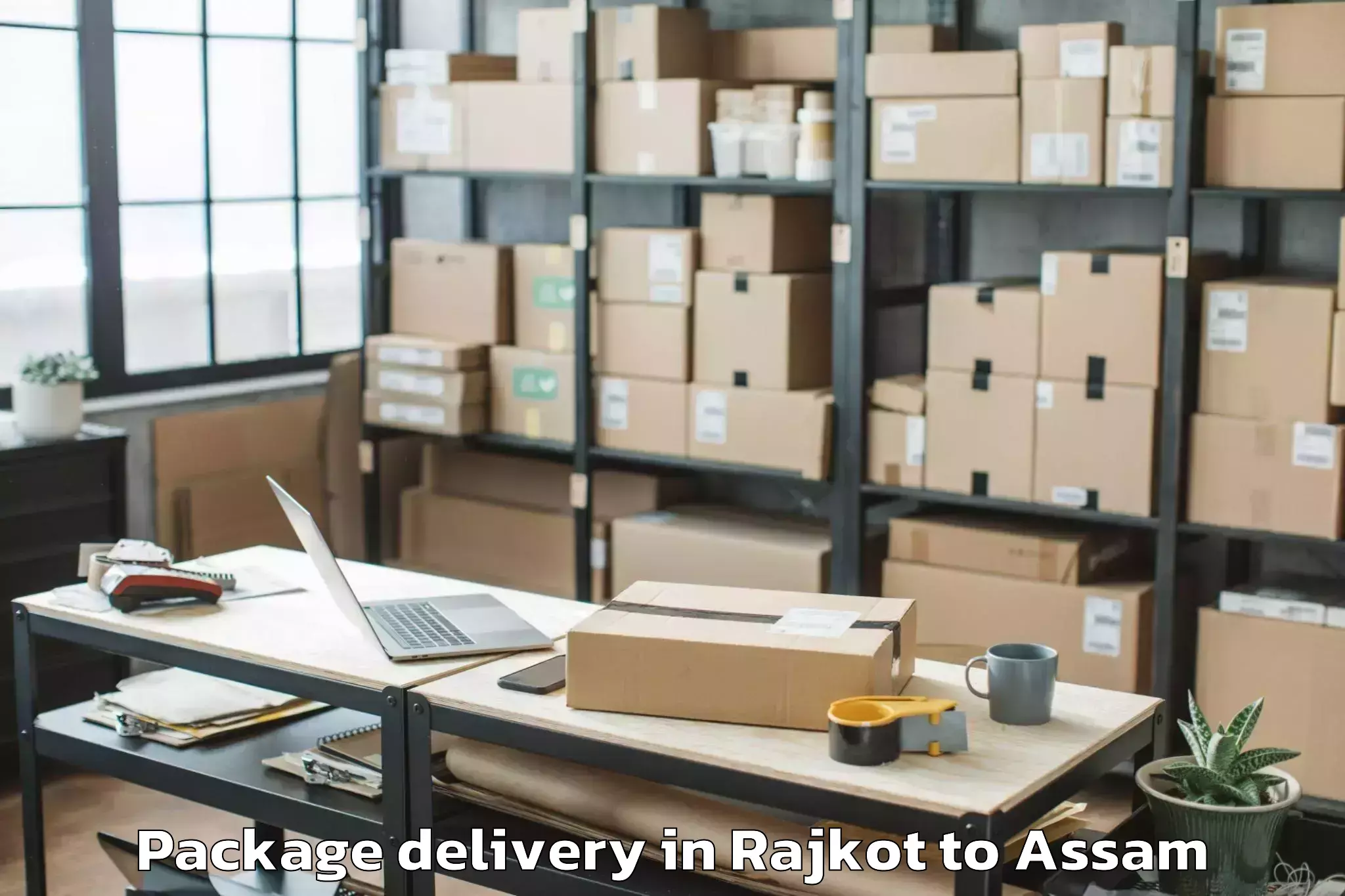 Efficient Rajkot to Pandu Package Delivery